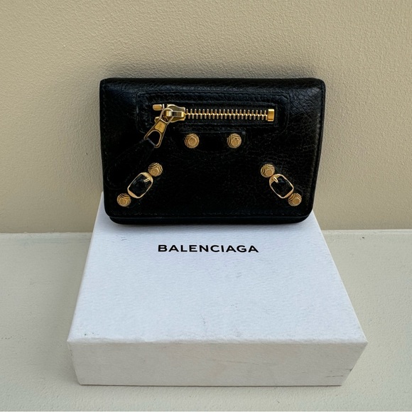 Balenciaga City Moto Cardholder Wallet - Picture 2 of 5